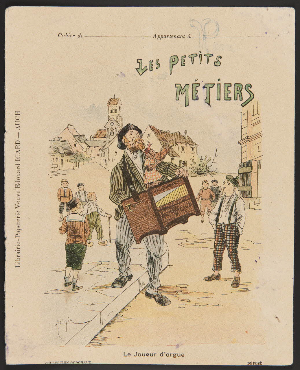 estampe LES PETITS  METIERS  Le Joueur d'orgue 1985.61.10 Photo