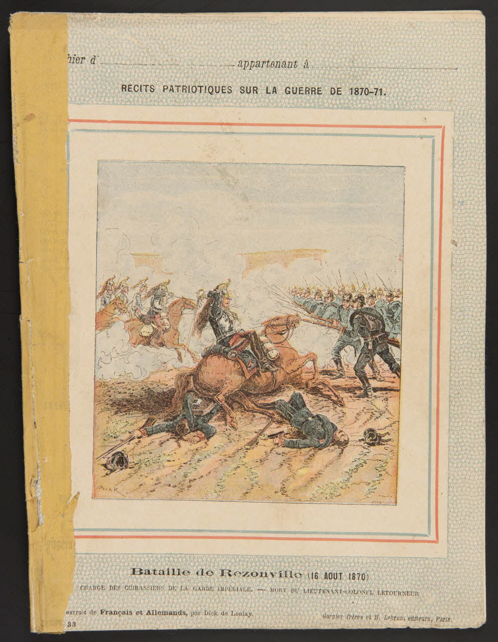 estampe Bataille de Rezonville (16 AOUT 1870). 1985.61.101 Photo