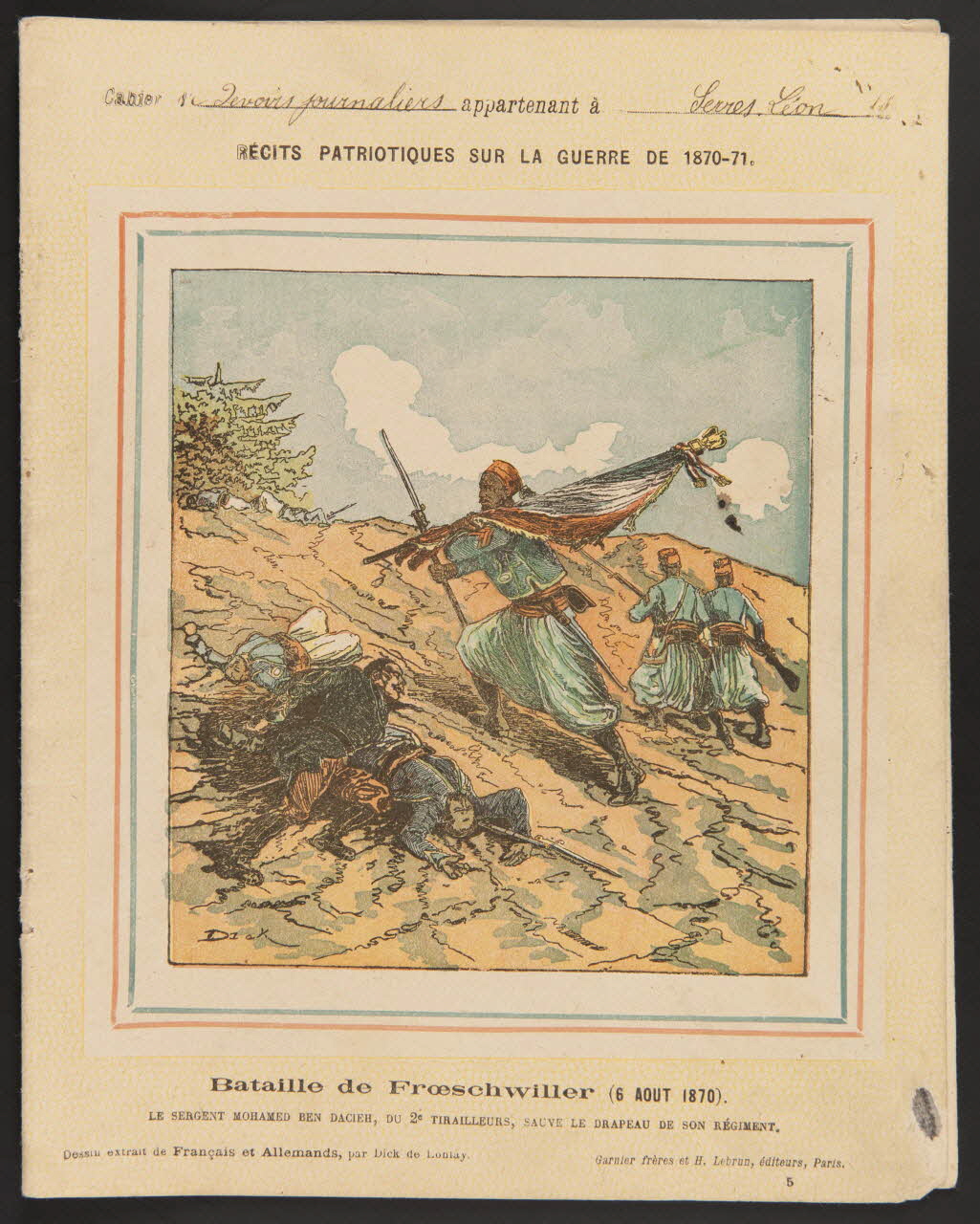 estampe Bataille de Froeschwiller (6 AOUT 1870). 1985.61.107 Photo