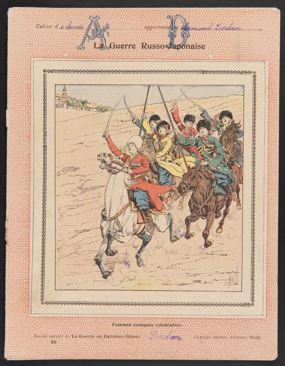 estampe La Guerre Russo-Japonaise  Femmes cosaques volontaires. 1985.61.114 Photo