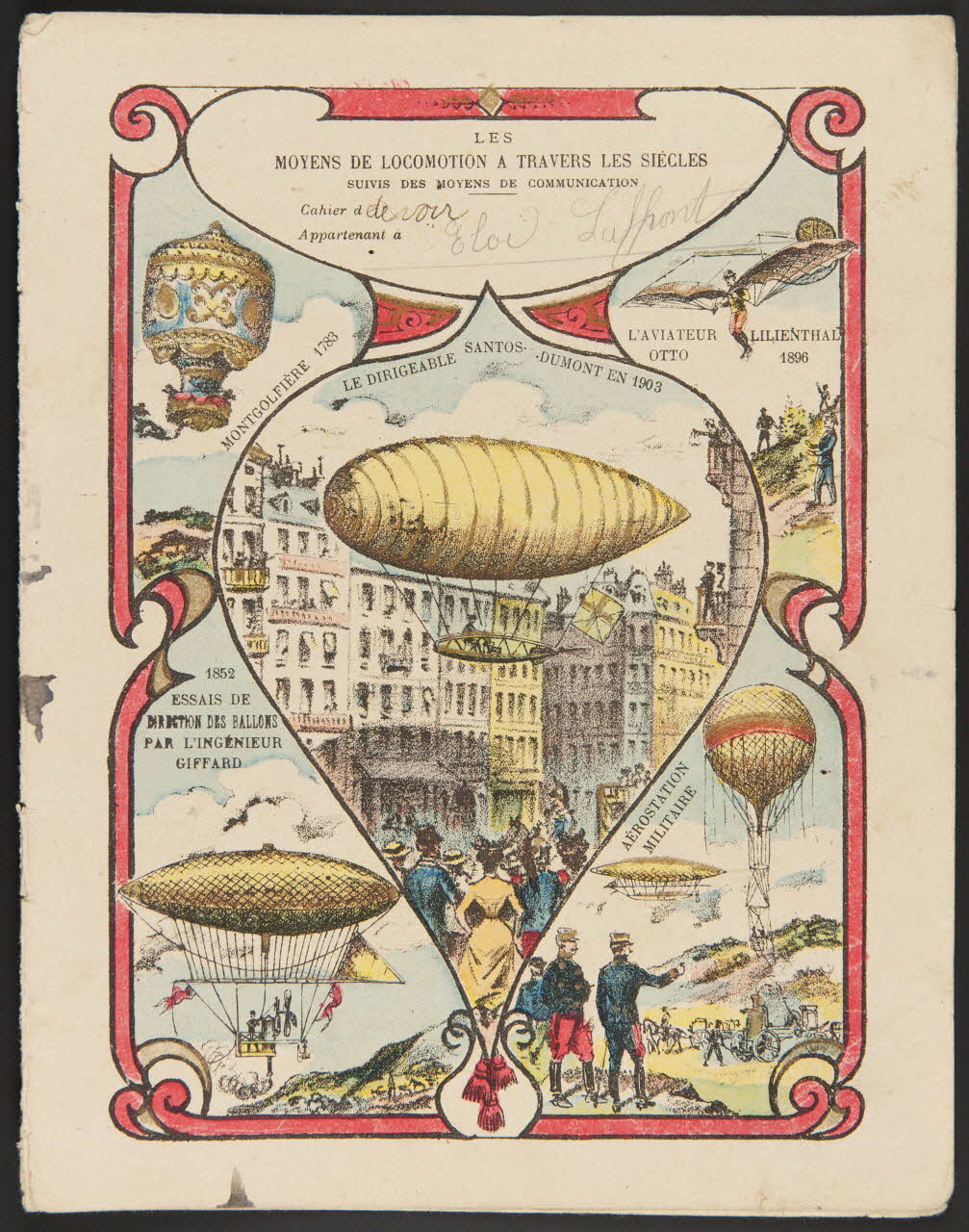 estampe LES  MOYENS DE LOCOMOTION A TRAVERS LES SIECLES 1985.61.13 Photo