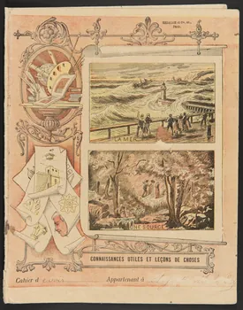 estampe CONNAISSANCES UTILES ET LECONS DE CHOSES  LA MER  UNE SOURCE 1985.61.19 Photo