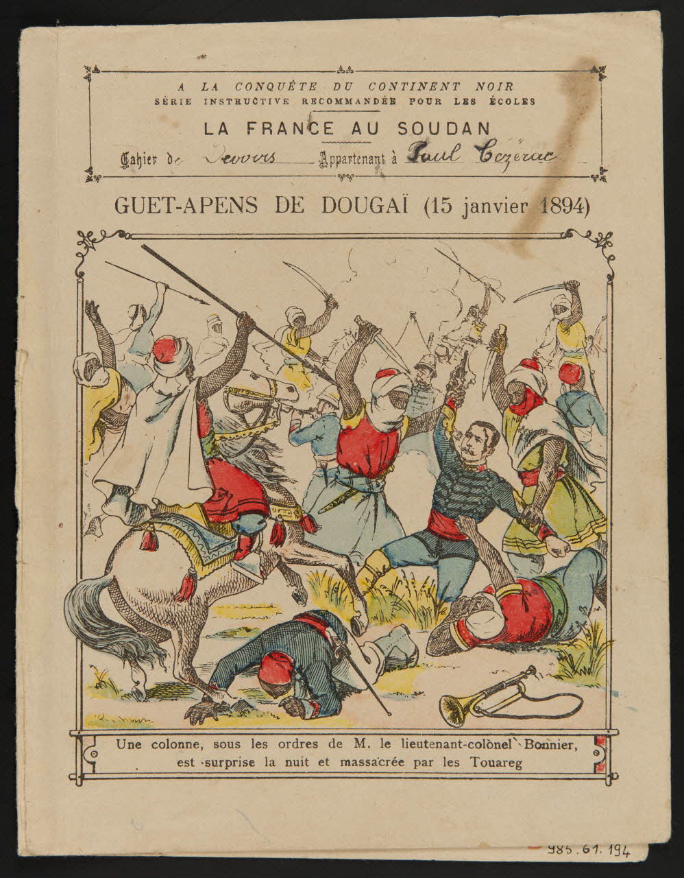 estampe GUET-APENS DE DOUGAI (15 janvier 1894) 1985.61.194 Photo