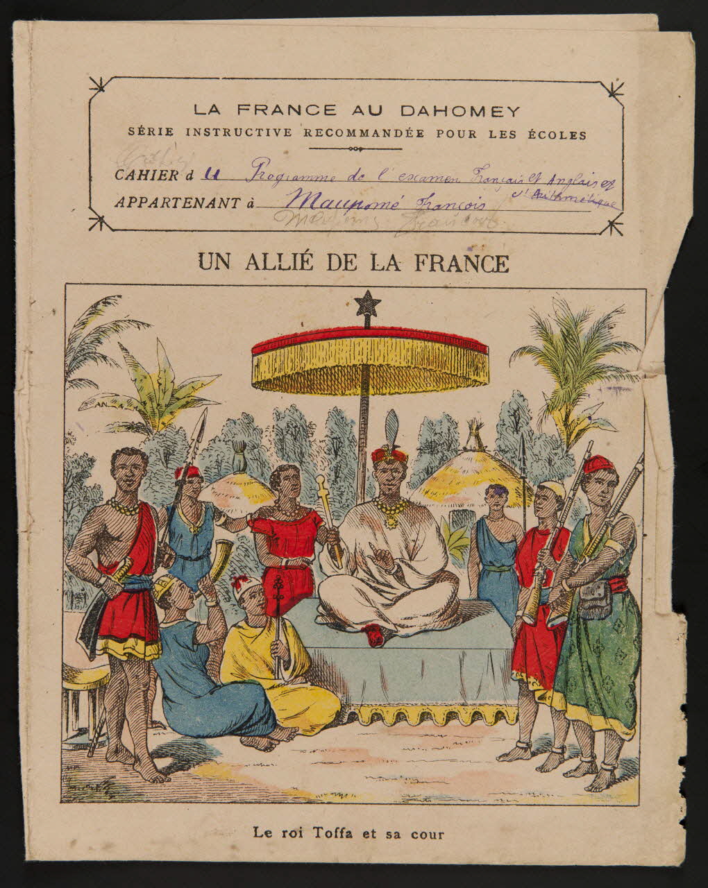 estampe UN ALLIE DE LA FRANCE  Le roi Toffa et sa cour 1985.61.195 Photo