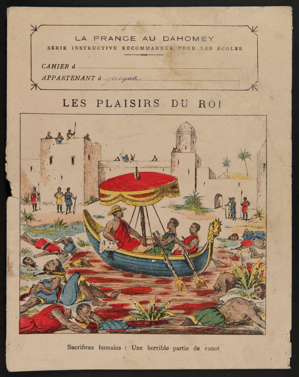 estampe LES PLAISIRS DU ROI  Sacrifices humains : Une horrible partie du canot 1985.61.198 Photo