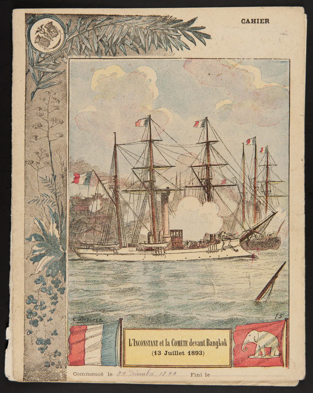 estampe L'INCONSTANT et la COMETE devant Bangkok 1985.61.220 Photo