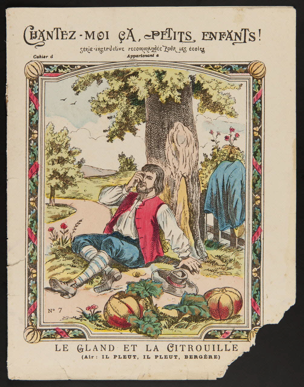 estampe LE GLAND ET LA CITROUILLE 1985.61.227 Photo