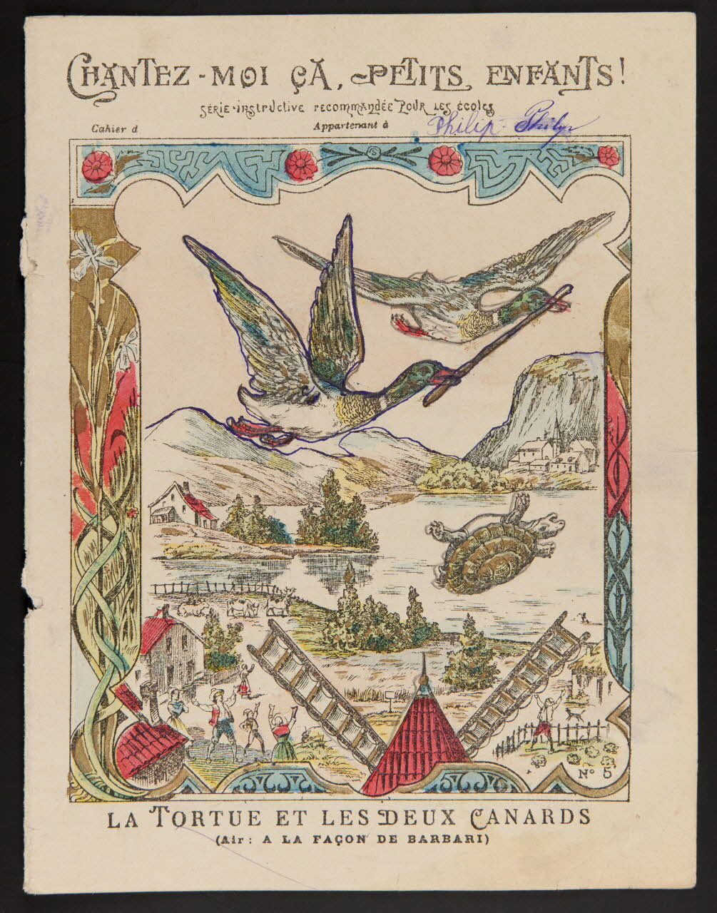 estampe LA TORTUE ET LES DEUX CANARDS 1985.61.228 Photo