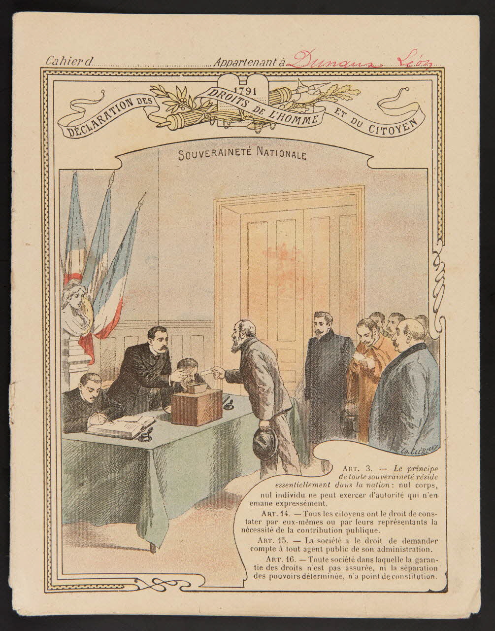 estampe SOUVERAINETE NATIONALE 1985.61.236 Photo