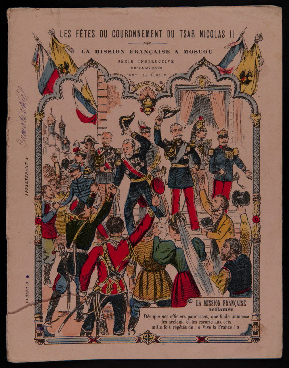 estampe LA MISSION FRANCAISE  acclamée 1985.61.249 Photo