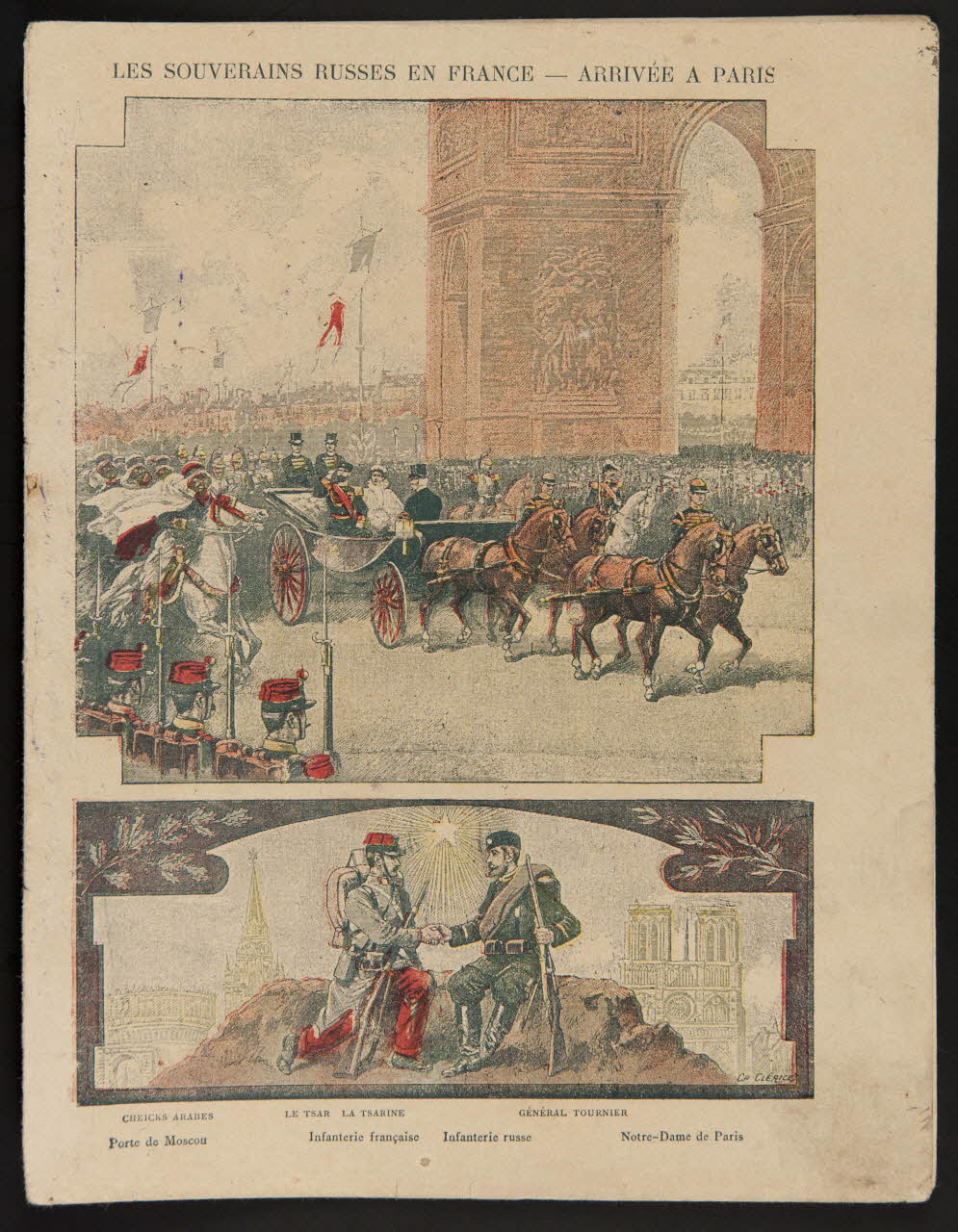 estampe LES SOUVERAINS RUSSES EN FRANCE - ARRIVEE A PARIS 1985.61.253 Photo