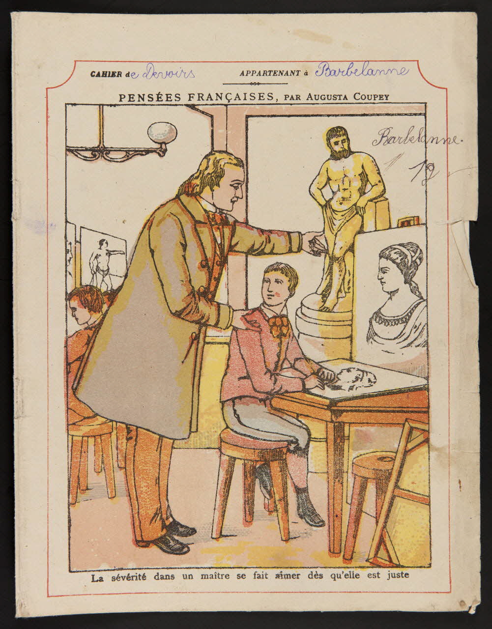 estampe La sévérité dans un maître se fait aimer dès qu'elle est juste 1985.61.258 Photo