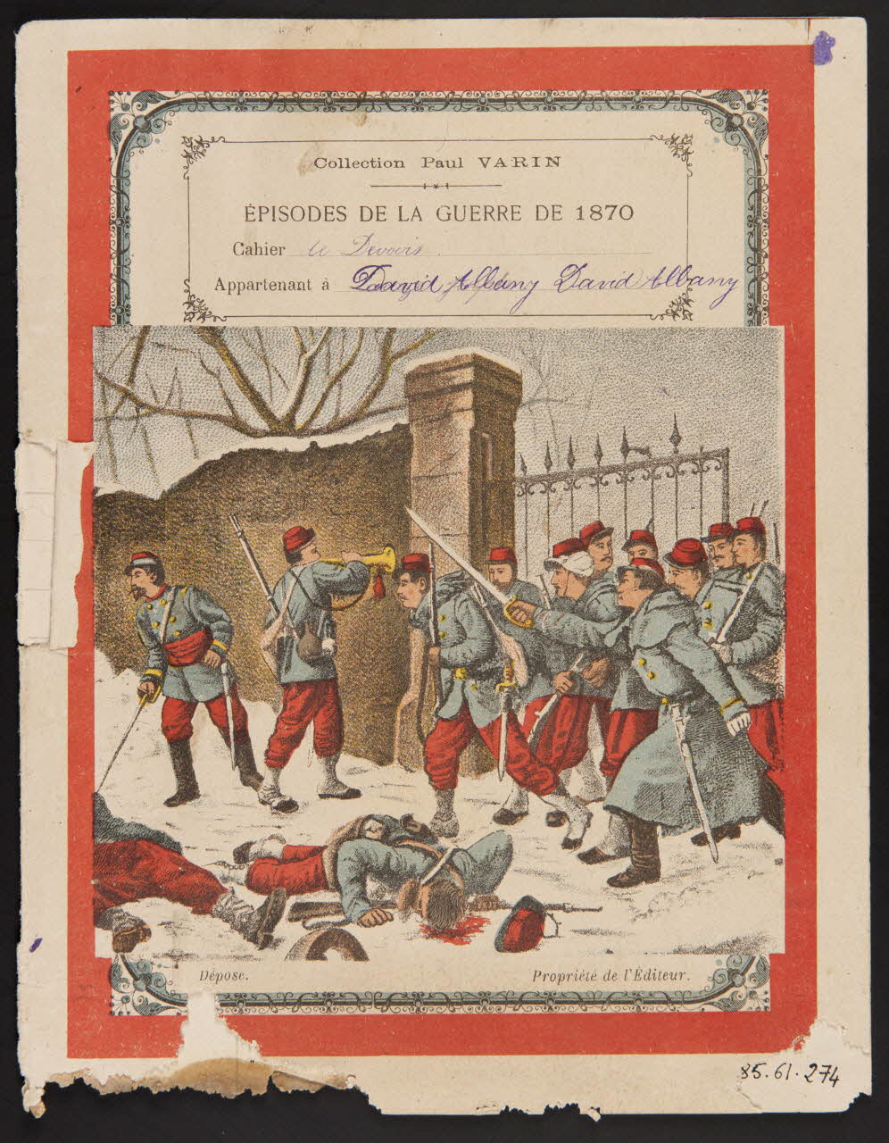 estampe EPISODES DE LA GUERRE DE 1870 1985.61.274 Photo