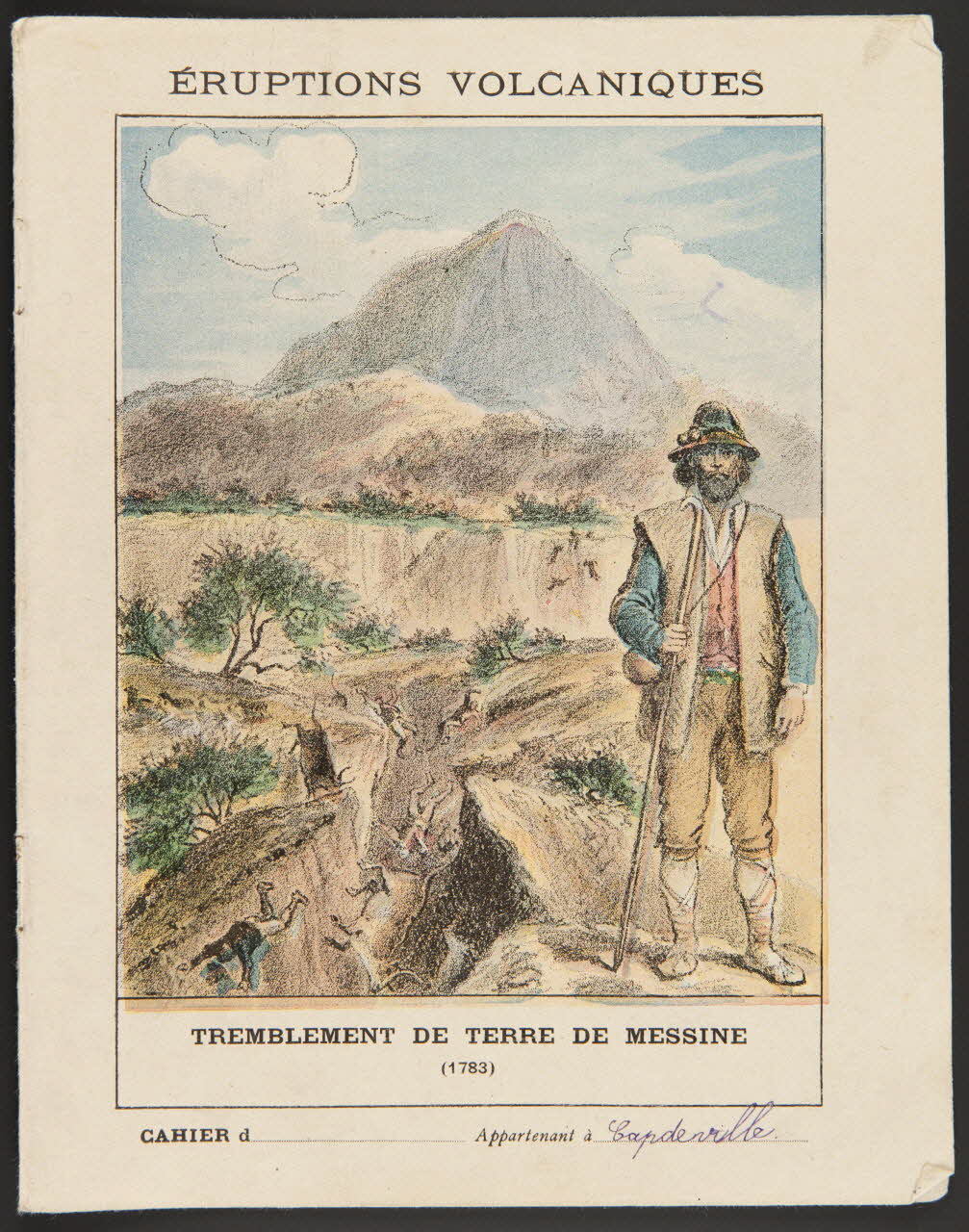 estampe ERUPTIONS VOLCANIQUES  TREMBLEMENT DE TERRE DE MESSINE  (1783) 1985.61.28 Photo