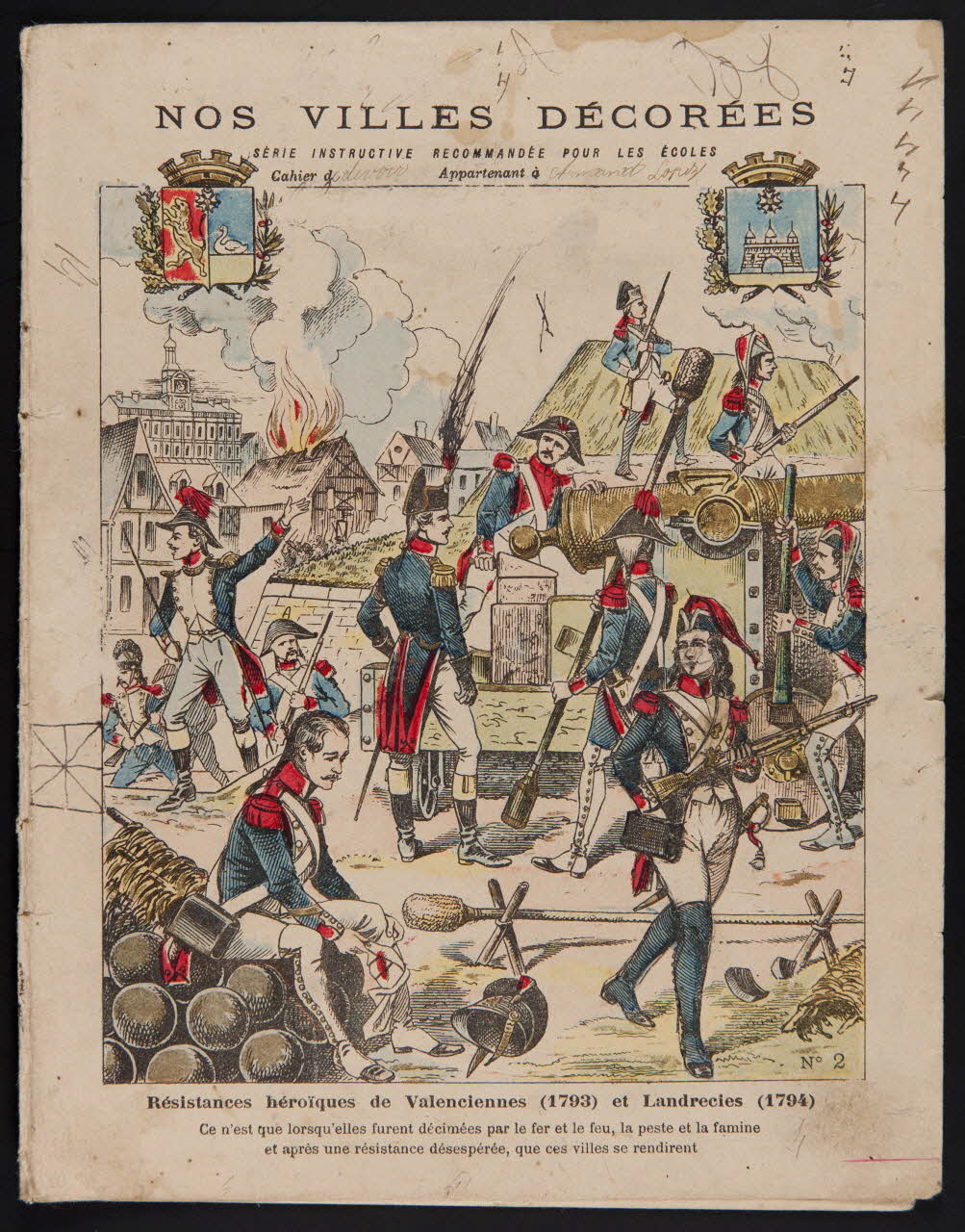 estampe Résistances héroïques de Valenciennes (1793) et Landrecies (1794) 1985.61.283 Photo