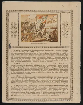 estampe HISTOIRE DE FRANCE  Carnot, au Comité de Salut Public, expose ses plans de défense  Hoche chasse les Prussiens d'Alsace 1985.61.303 Photo