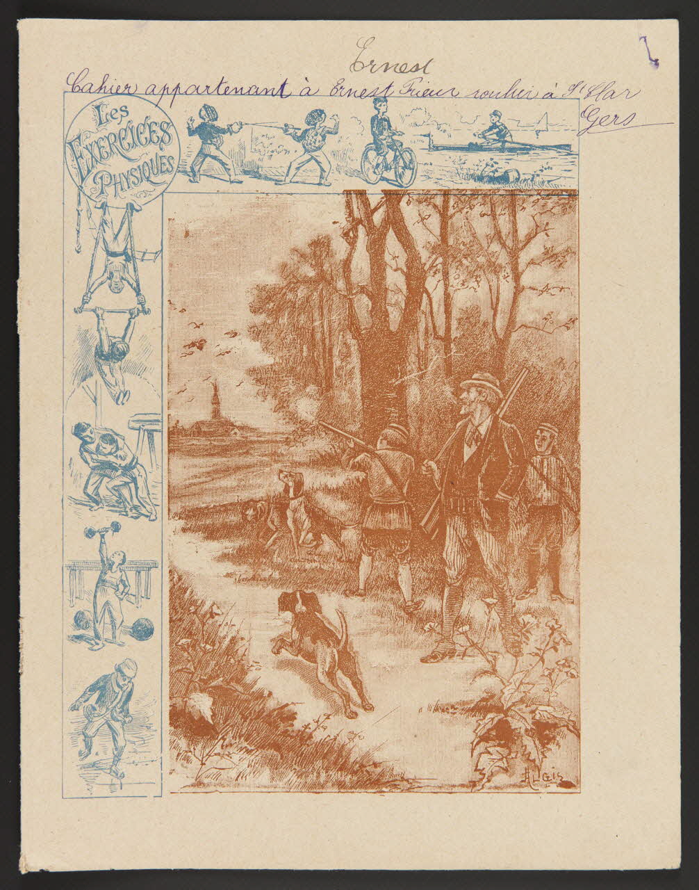 estampe Les  EXERCICES  PHYSIQUES 1985.61.38 Photo