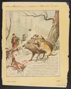 estampe Chasse au sanglier 1985.61.39 Photo
