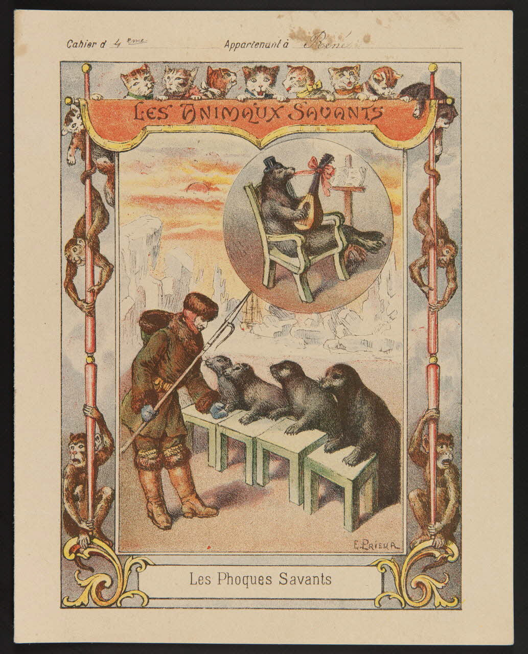 estampe Les Phoques Savants 1985.61.43 Photo