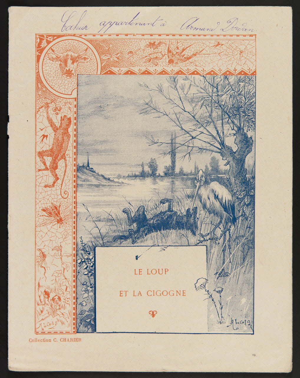 estampe LE LOUP  ET LA CIGOGNE 1985.61.49 Photo