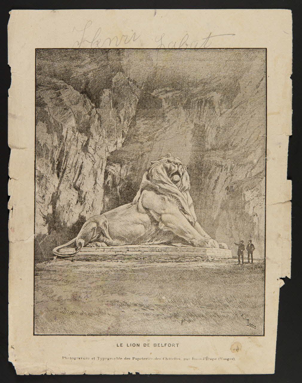 estampe LE LION DE BELFORT 1985.61.54 Photo