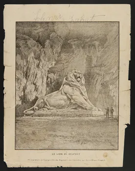estampe LE LION DE BELFORT 1985.61.54  Photo