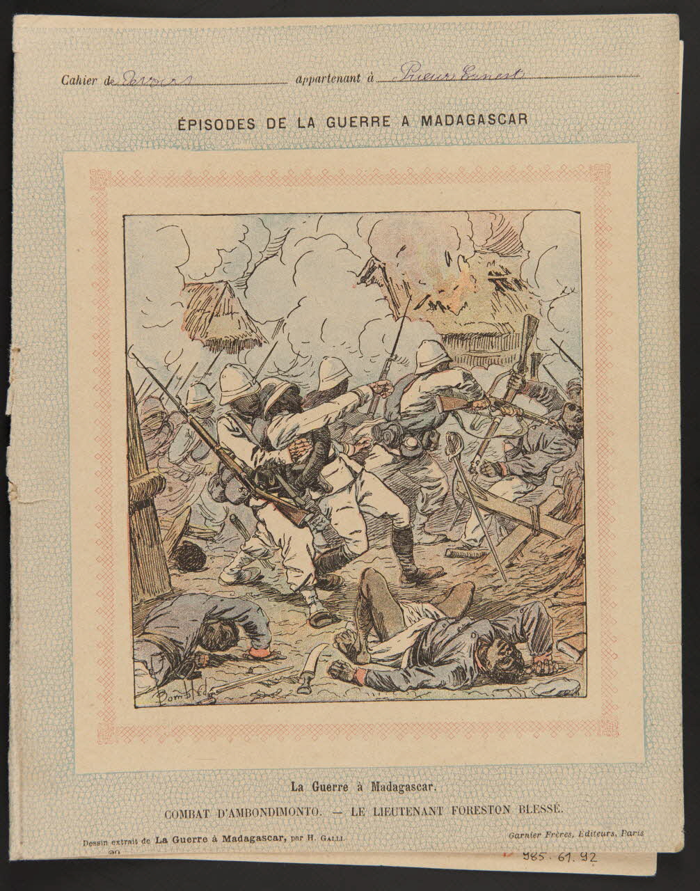 estampe La Guerre à Madagascar. 1985.61.92 Photo