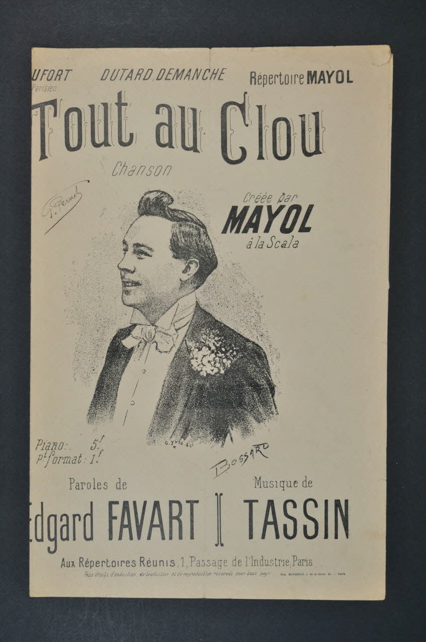 chanson petit format 1966.208.5 Photo Mucem