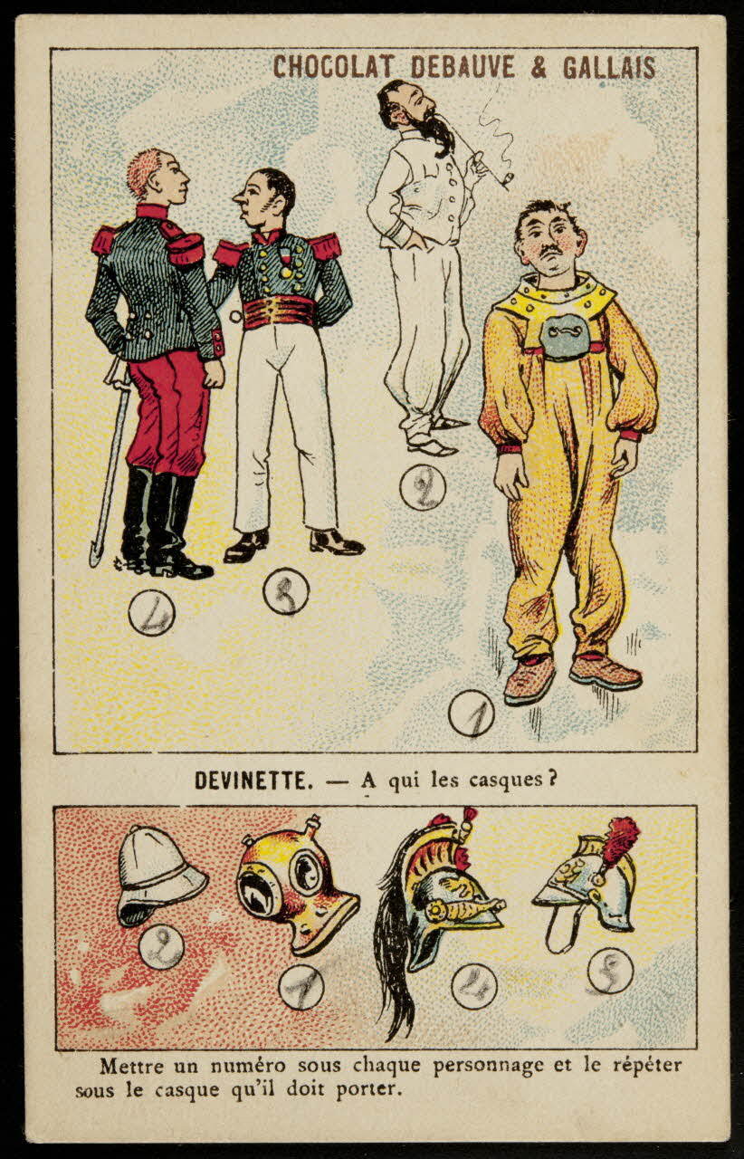 carte réclame chromo Paris 1880-1914 1995.1.1016.11 Photo