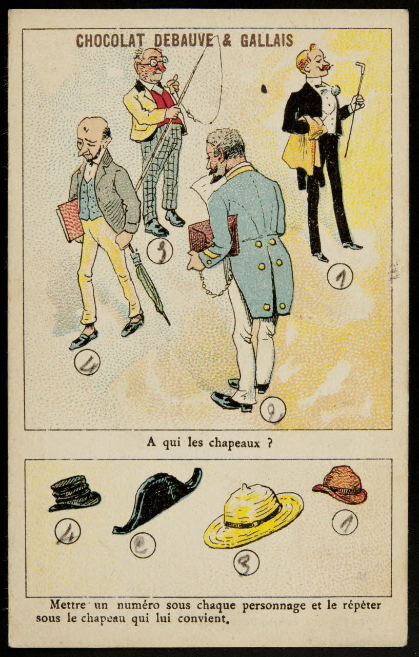 carte réclame chromo Paris 1880-1914 1995.1.1016.12 Photo