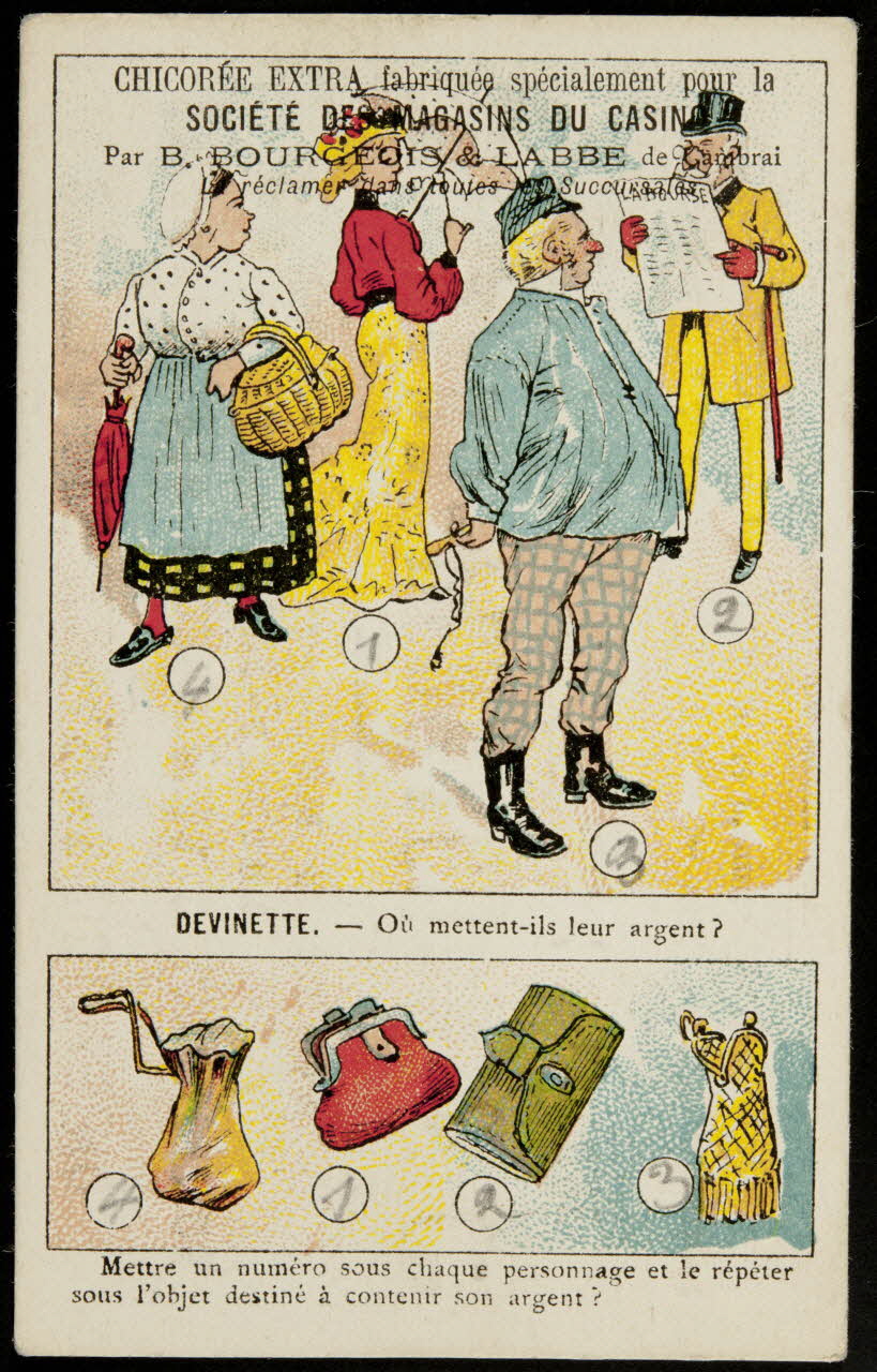carte réclame chromo Paris 1880-1914 1995.1.1016.15 Photo