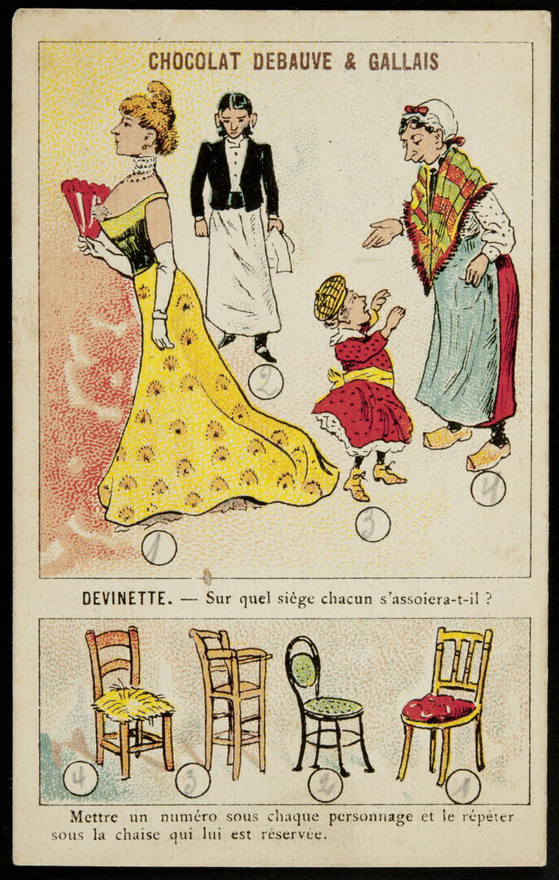 carte réclame chromo Paris 1880-1914 1995.1.1016.17 Photo