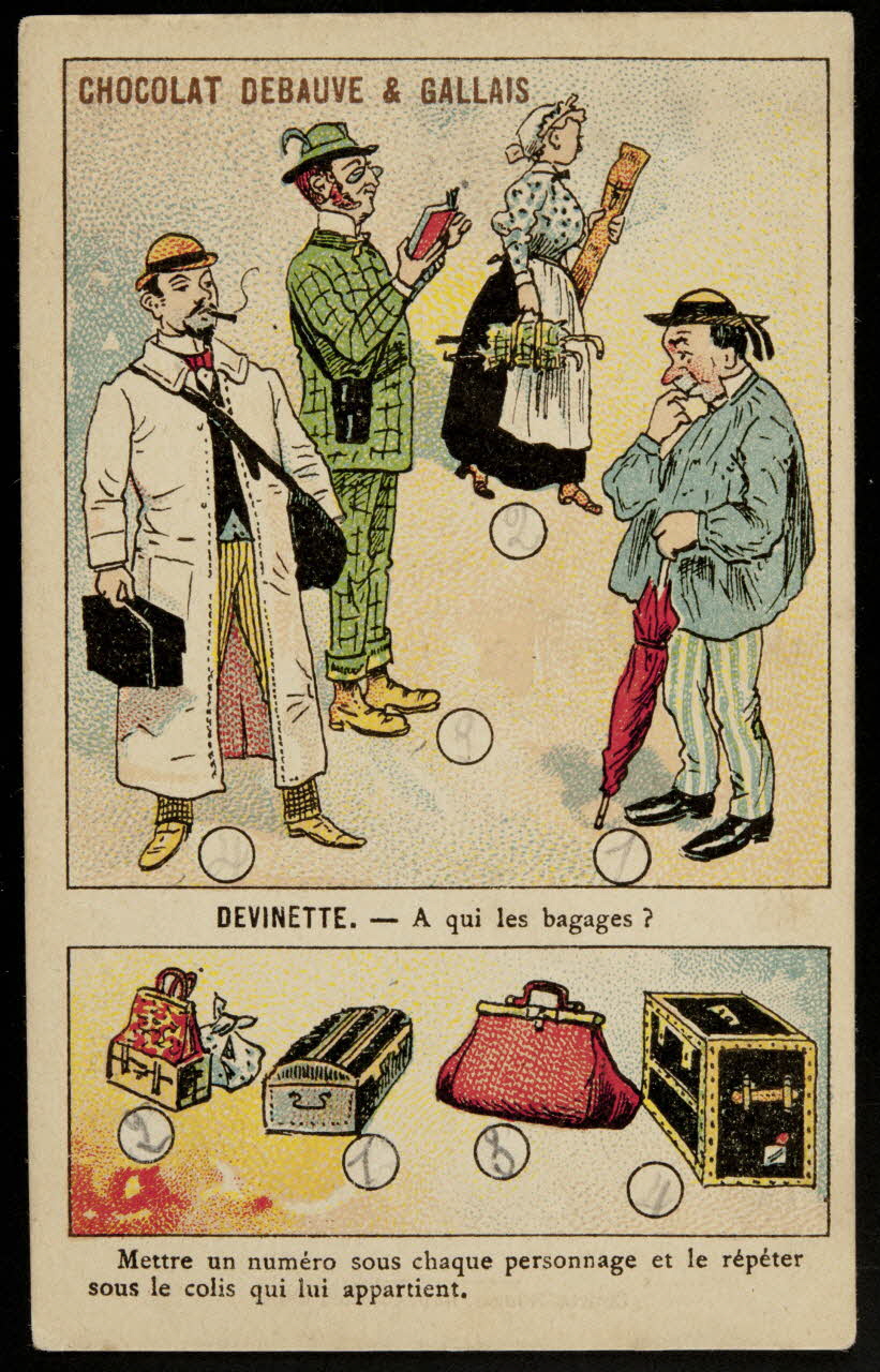 carte réclame chromo Paris 1880-1914 1995.1.1016.2 Photo