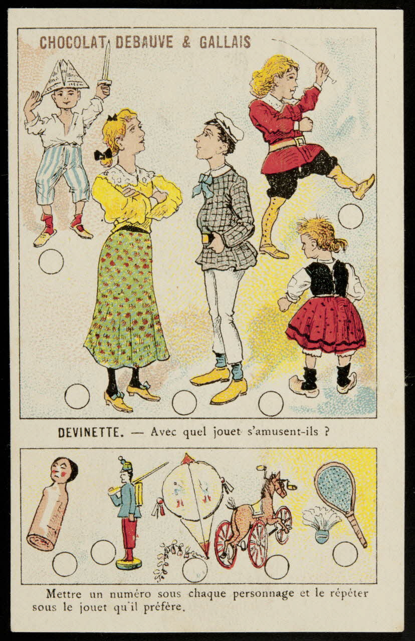 carte réclame chromo Paris 1880-1914 1995.1.1016.3 Photo