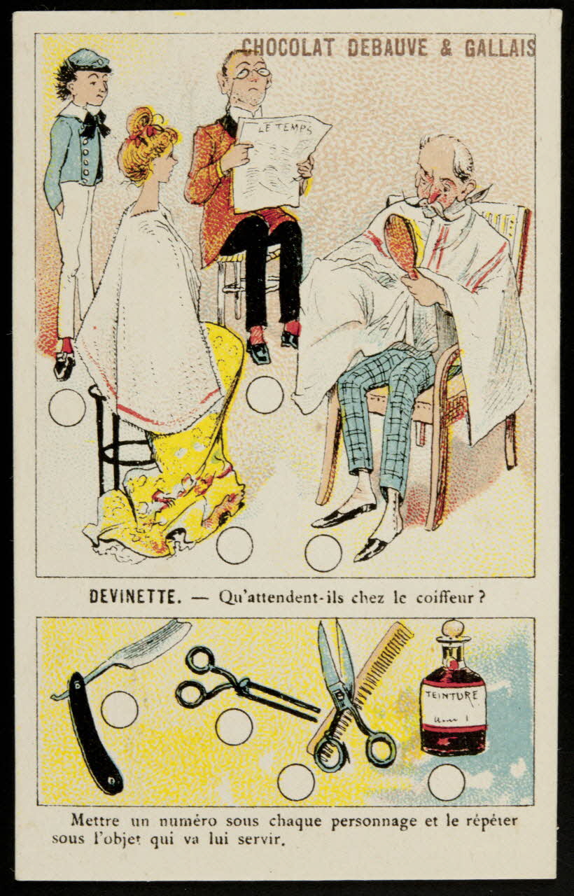 carte réclame chromo Paris 1880-1914 1995.1.1016.7 Photo