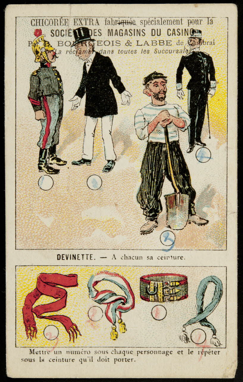 carte réclame chromo Paris 1880-1914 1995.1.1016.9 Photo