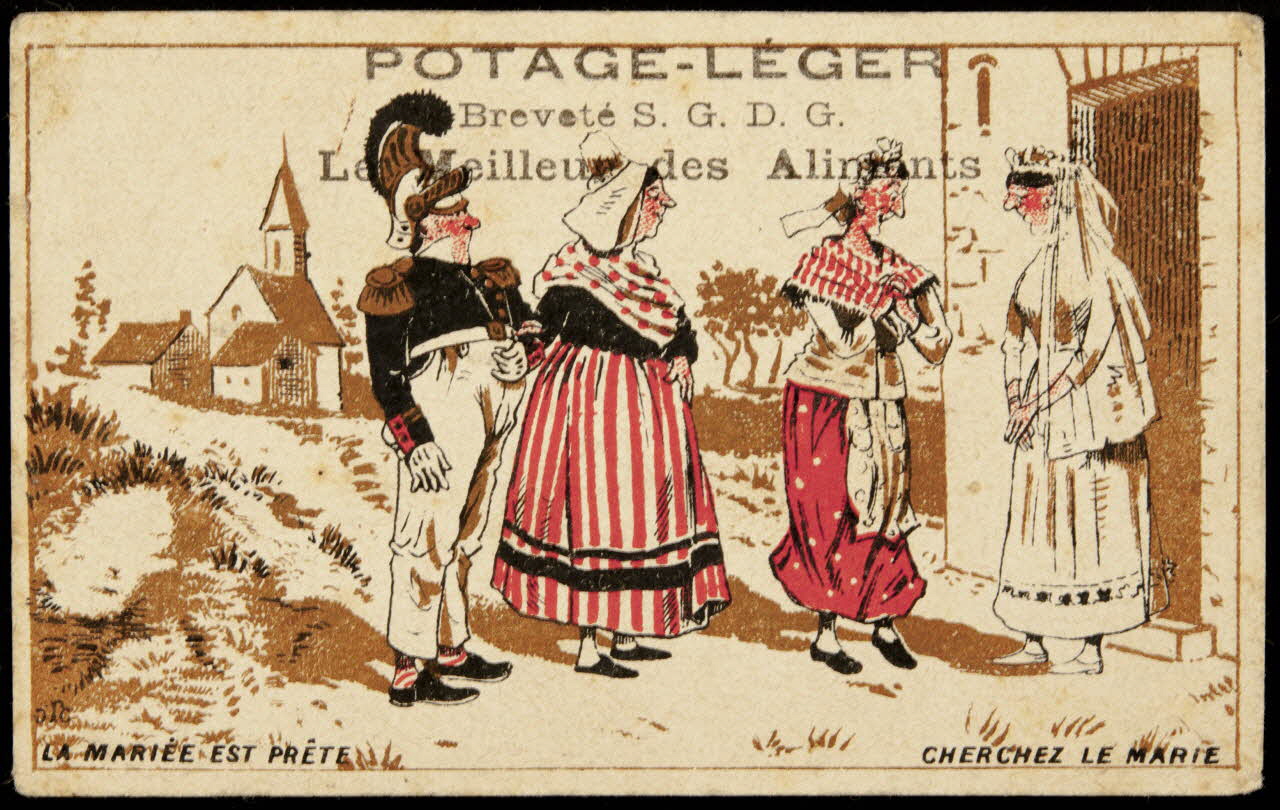 Gibert-Clarey carte réclame chromo Paris 1874-1883 1995.1.1018.7 Photo