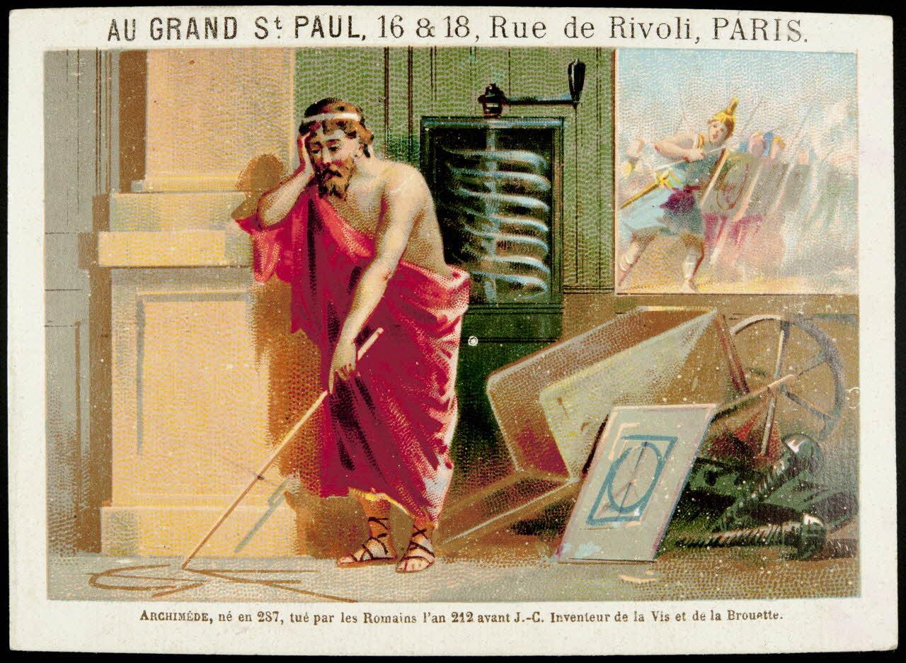 François, Charles Oberthür ; Bognard carte réclame chromo Paris 1876-1890 1995.1.102.1 Photo