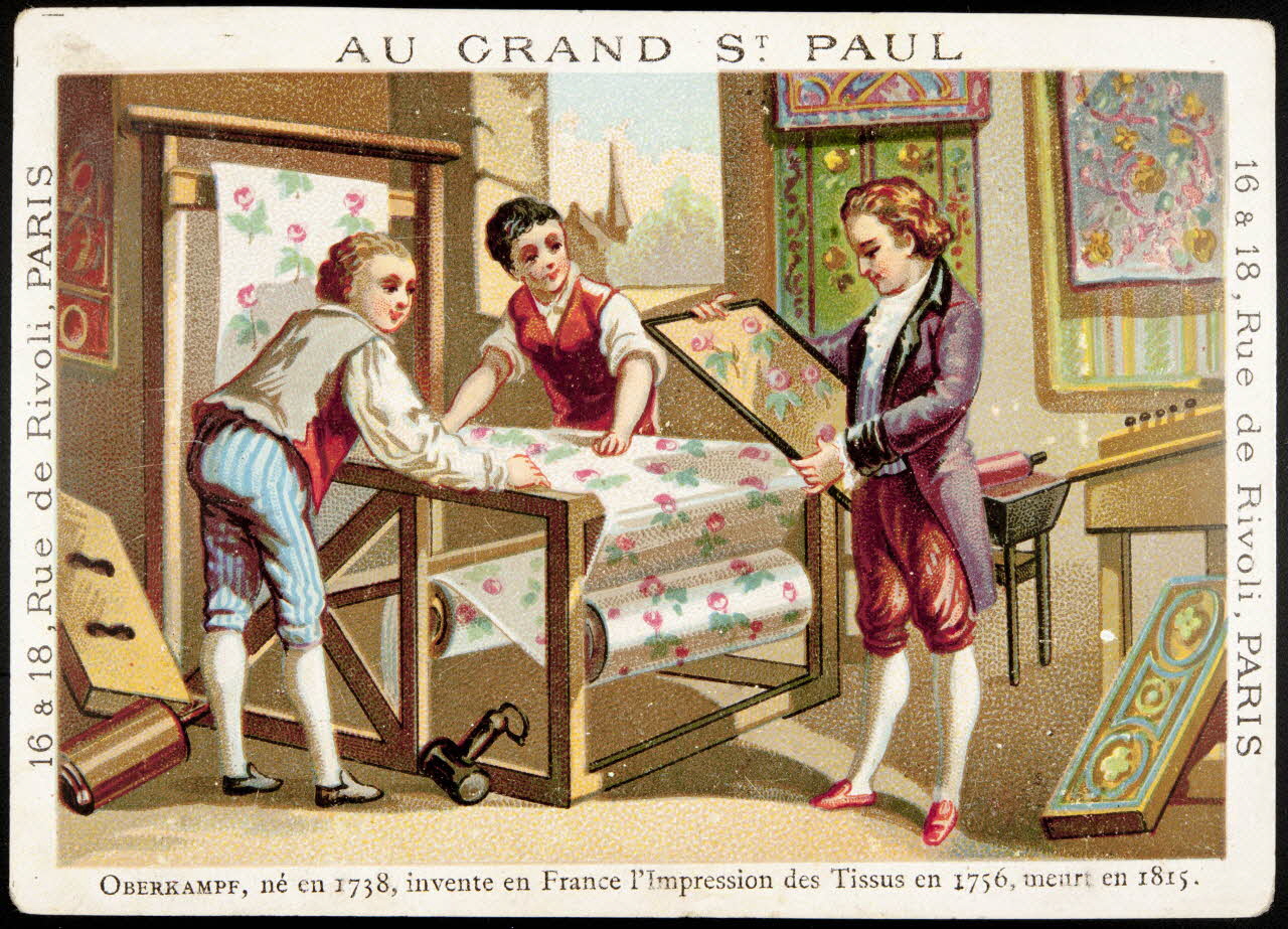 François, Charles Oberthür ; Bognard carte réclame chromo Paris 1886-1890 1995.1.102.15 Photo