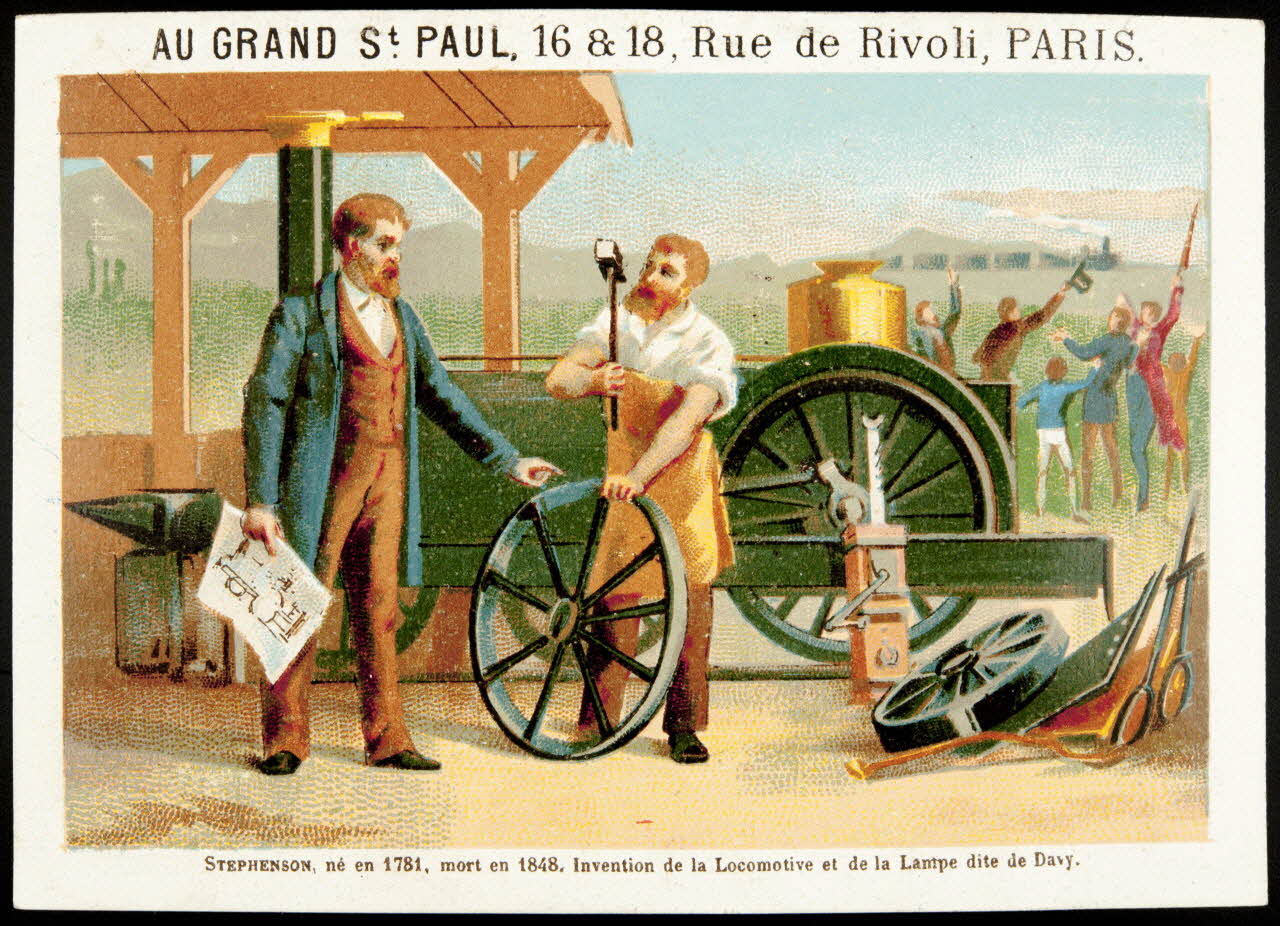 François, Charles Oberthür ; Bognard carte réclame chromo Paris 1876-1890 1995.1.102.20 Photo