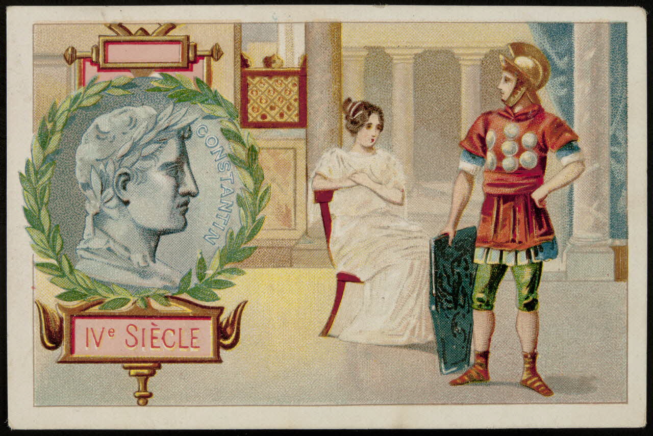Hachette carte réclame chromo Paris 1878-1914 1995.1.1021.4 Photo