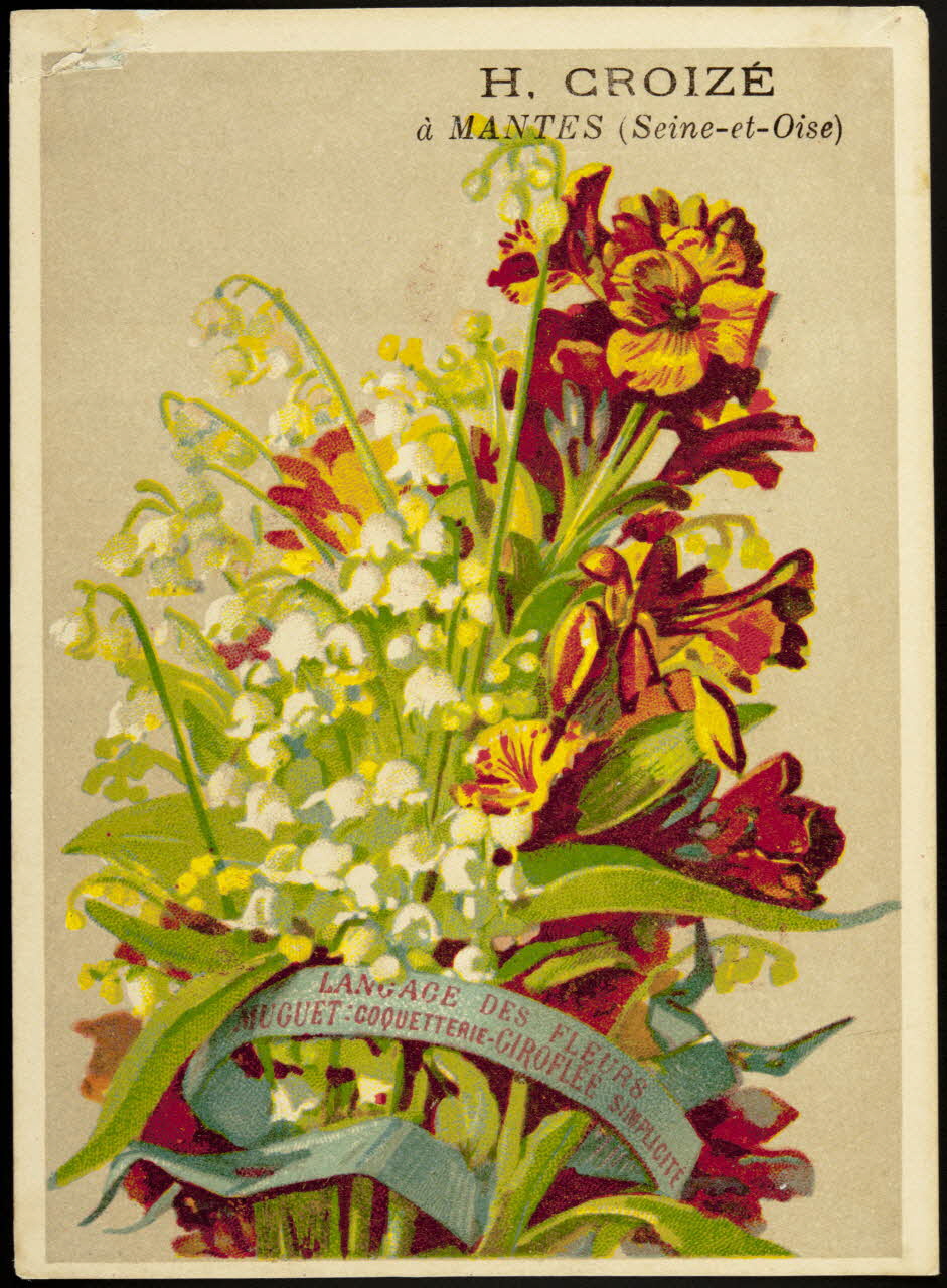 Elie J carte réclame chromo Dôle 1880-1900 1995.1.1027.5 Photo