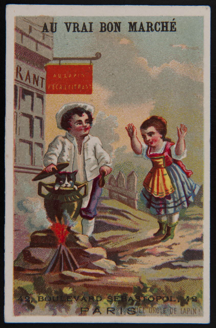 Bouillon-Rivoyre carte réclame chromo Paris 1878-1880 1995.1.103.1 Photo