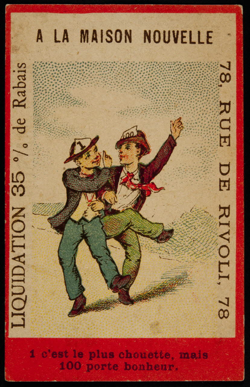 carte réclame chromo Paris 1882-1900 1995.1.1041.2 Photo