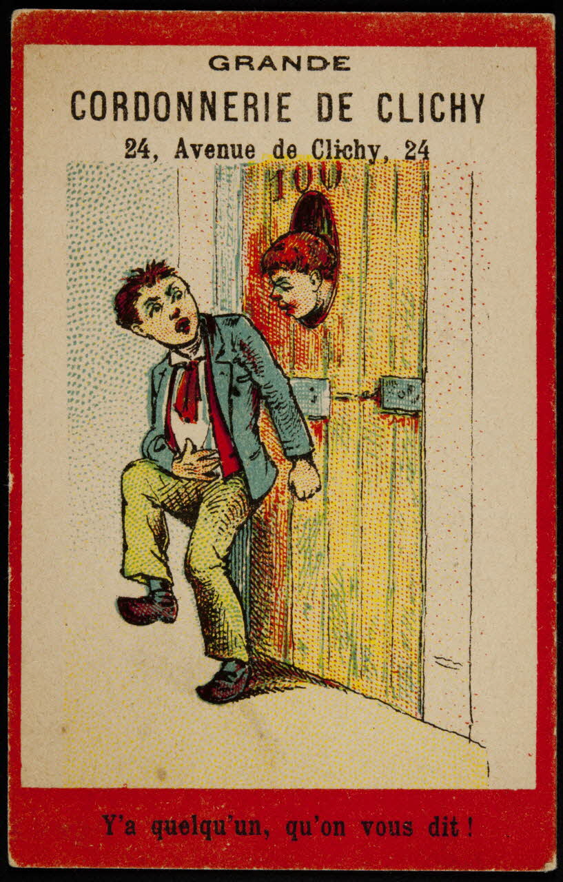 carte réclame chromo Paris 1886-1893 1995.1.1041.5 Photo