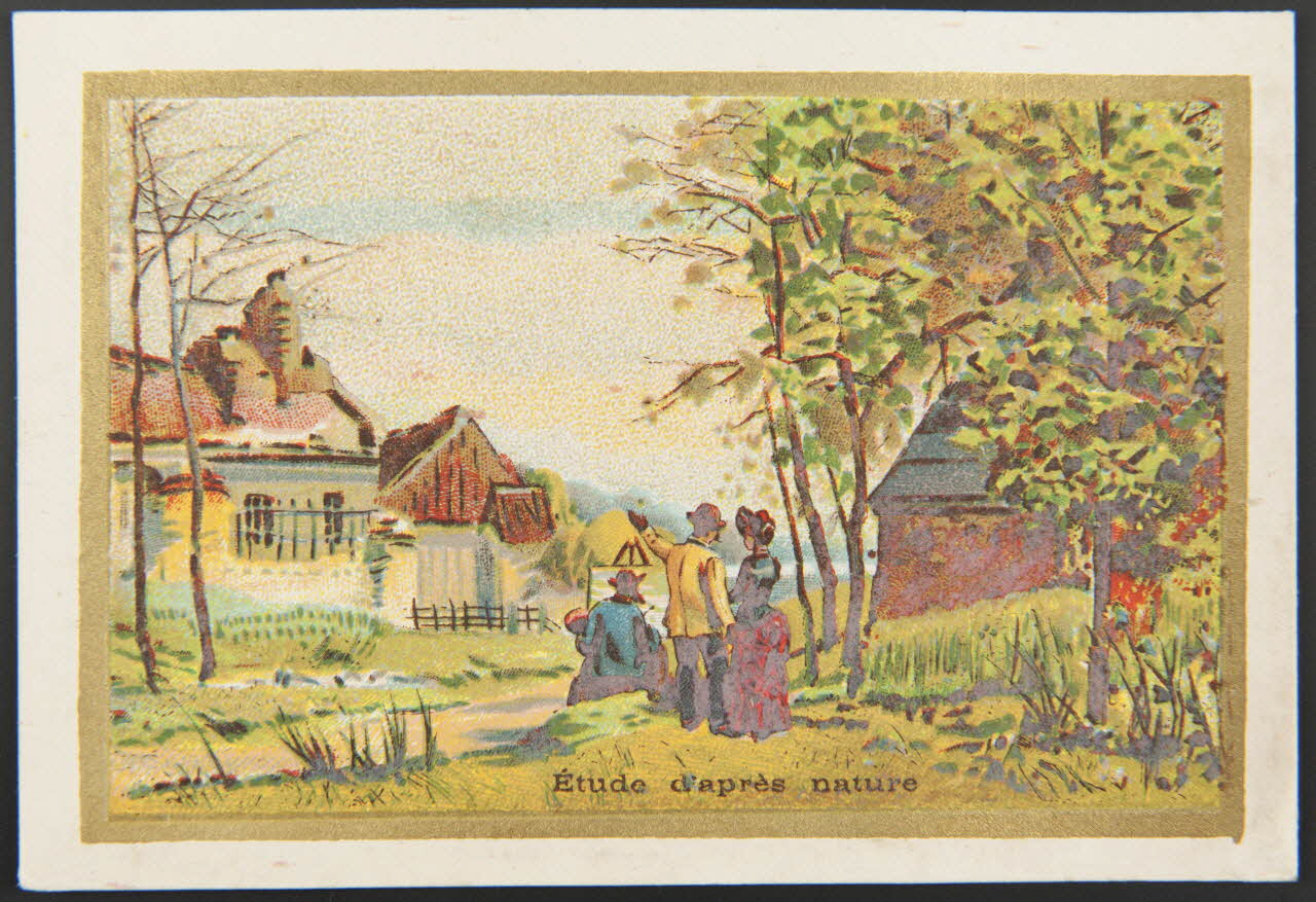 Pitron A. carte réclame chromo Paris 1893 1995.1.105.1 Photo