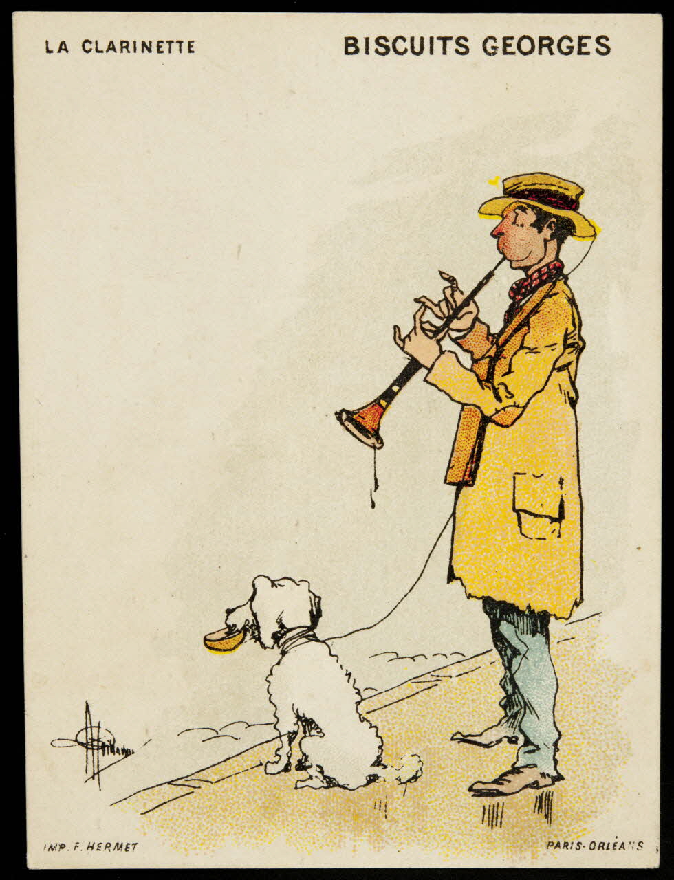 Guillaume ; Hermet Félix carte réclame chromo Paris 1920 1995.1.1059.2 Photo