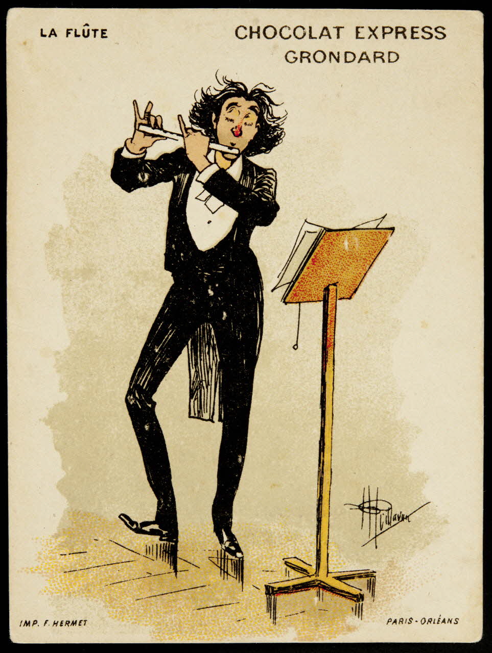 Guillaume ; Hermet Félix carte réclame chromo Paris 1920 1995.1.1059.3 Photo