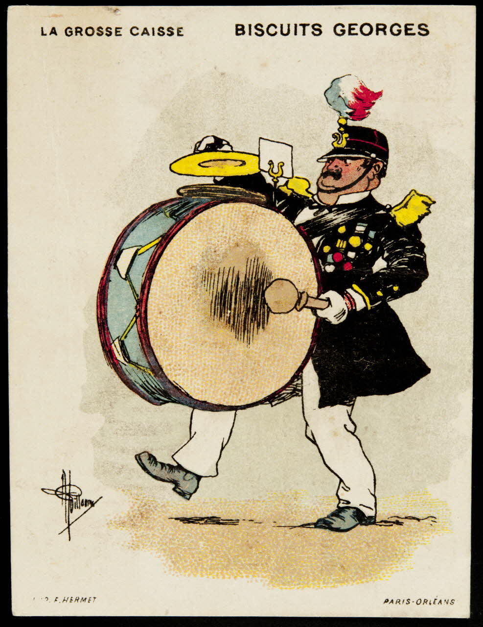 Guillaume ; Hermet Félix carte réclame chromo Paris 1920 1995.1.1059.4 Photo