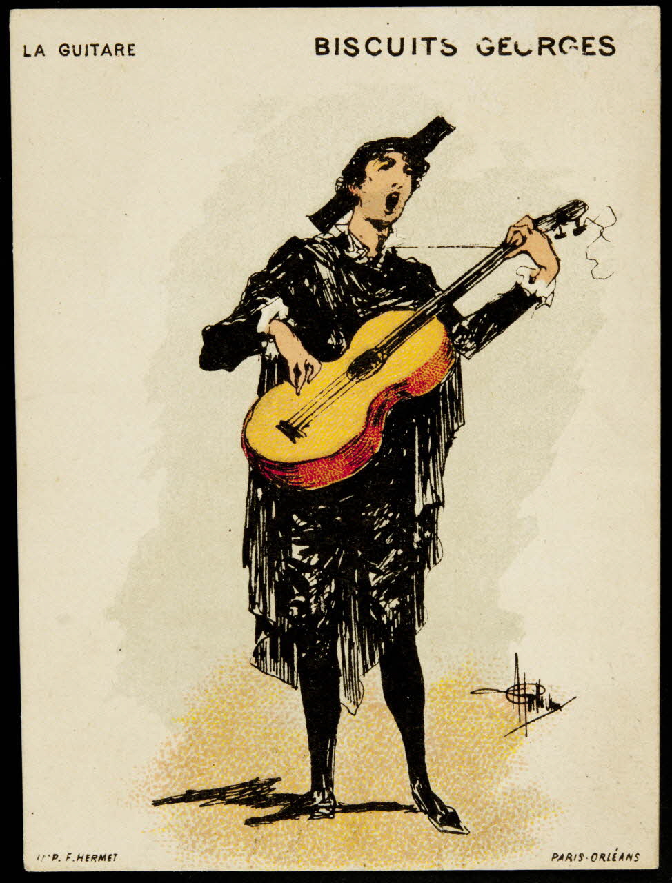 Guillaume ; Hermet Félix carte réclame chromo Paris 1920 1995.1.1059.5 Photo